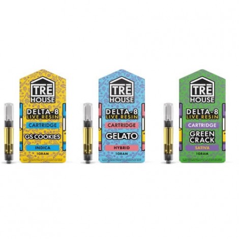 Tre House Delta-8 Live Resin 1g Vape Cartridge